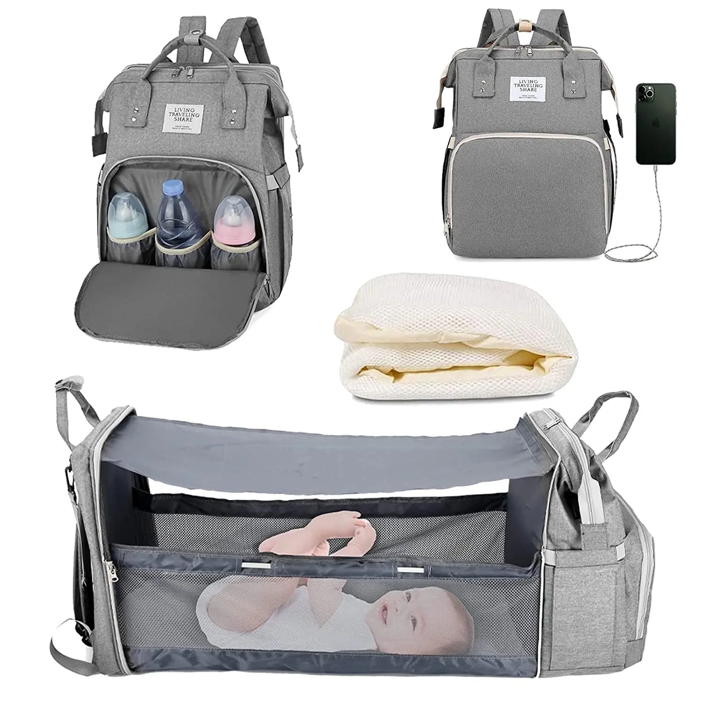 3-in-1 Diaper Backpack - infant2eleven