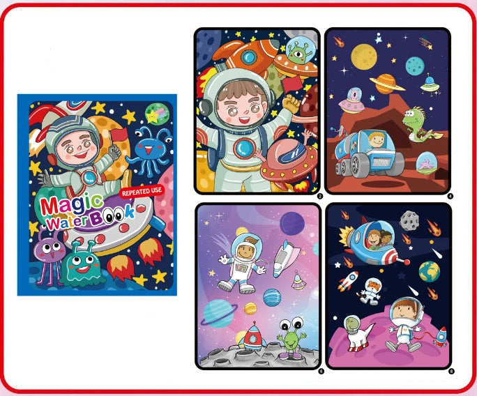 NEW Kids Magic Water Drawing Coloring Books - infant2eleven
