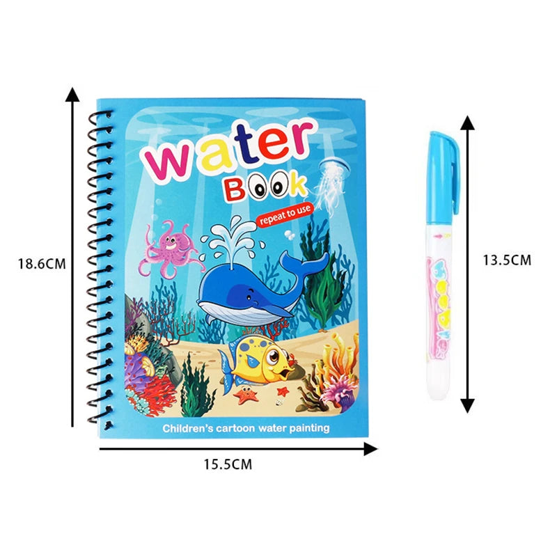 NEW Kids Magic Water Drawing Coloring Books - infant2eleven