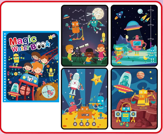 NEW Kids Magic Water Drawing Coloring Books - infant2eleven