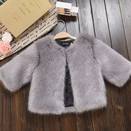 Winter Fashion Faux Fur Coat - infant2eleven