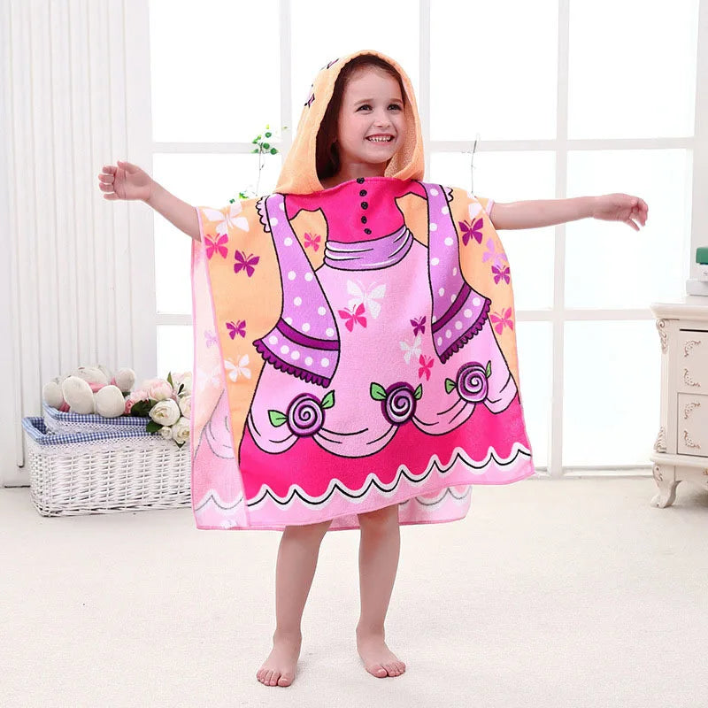Cartoon Hooded Baby Bath Towel - infant2eleven