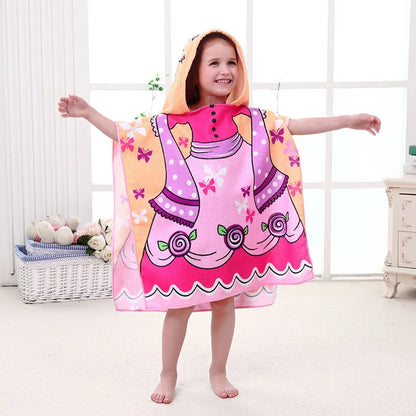 Cartoon Hooded Baby Bath Towel - infant2eleven