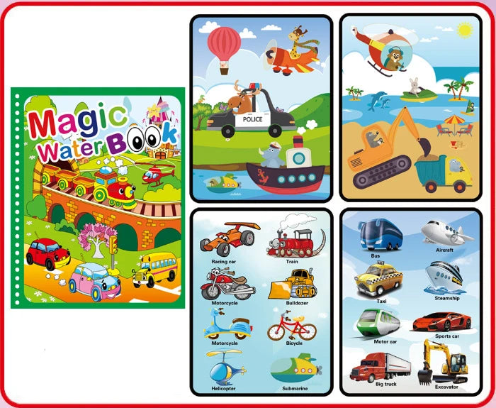 NEW Kids Magic Water Drawing Coloring Books - infant2eleven