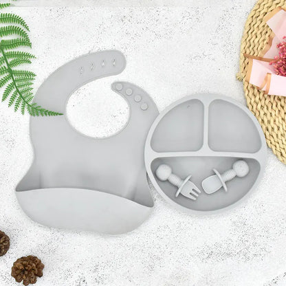 Cute Silicone Baby Plate Set - infant2eleven