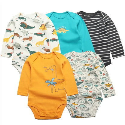 100% Cotton Newborn Cartoon Jumpsuits (5 Piece ) - infant2eleven