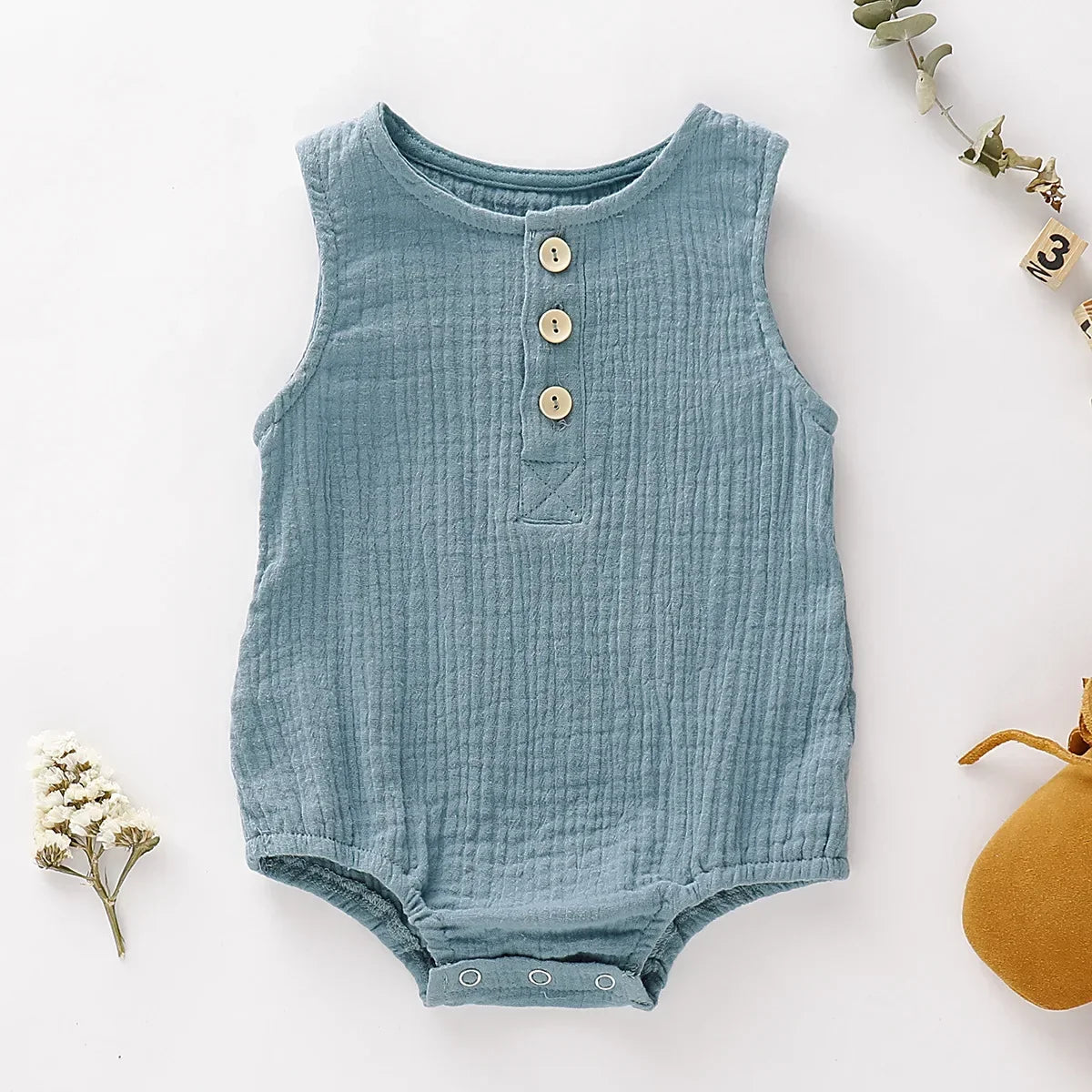 Summer Muslin Baby Romper - infant2eleven