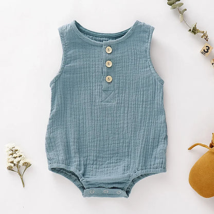 Summer Muslin Baby Romper - infant2eleven