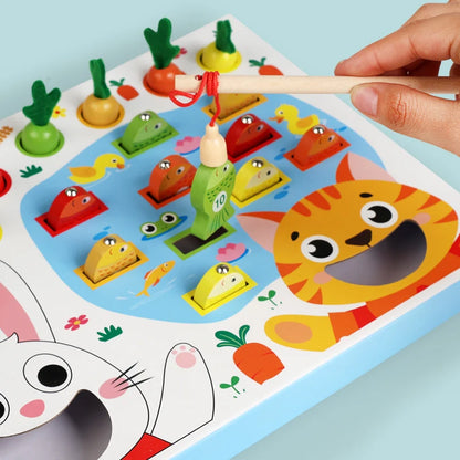 Montessori Pull Carrot Fishing Simulated Feeding Game Set - infant2eleven