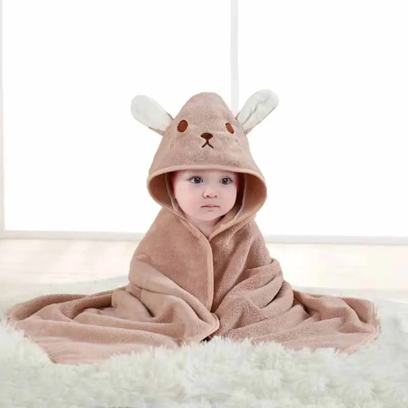 Cartoon Hooded Baby Bath Towel - infant2eleven