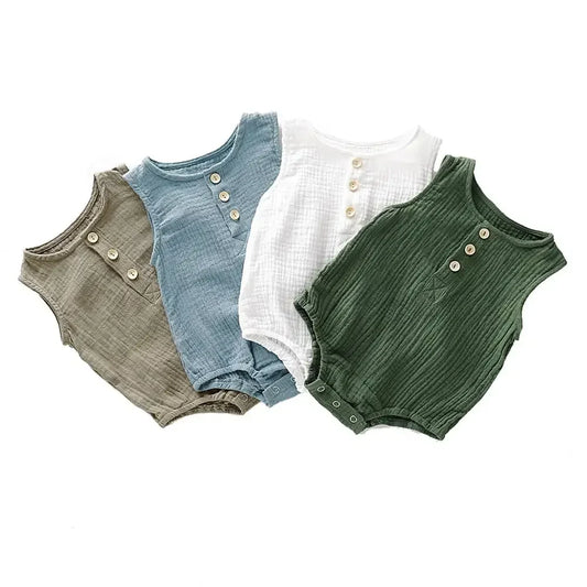 Summer Muslin Baby Romper - infant2eleven