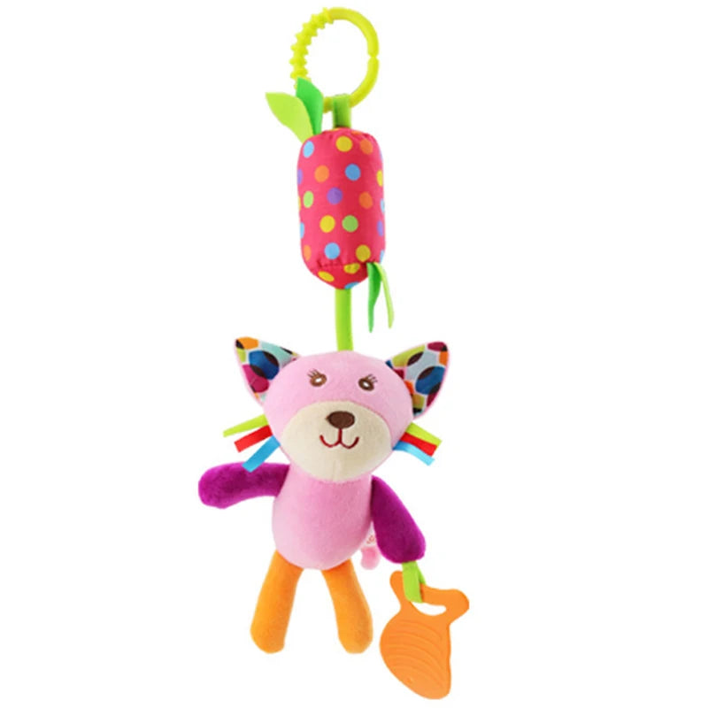 Soft Animal Handbell Toys WIth Teether - infant2eleven