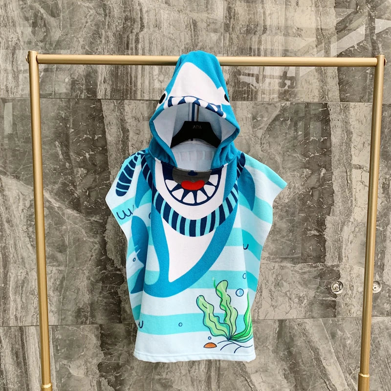 Cartoon Hooded Baby Bath Towel - infant2eleven