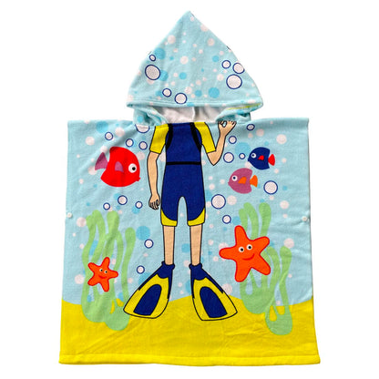 Cartoon Hooded Baby Bath Towel - infant2eleven