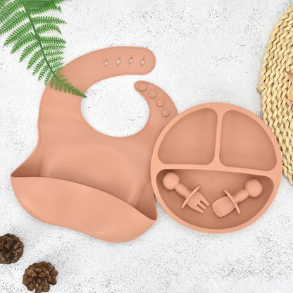 Cute Silicone Baby Plate Set - infant2eleven
