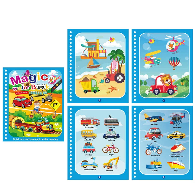 NEW Kids Magic Water Drawing Coloring Books - infant2eleven
