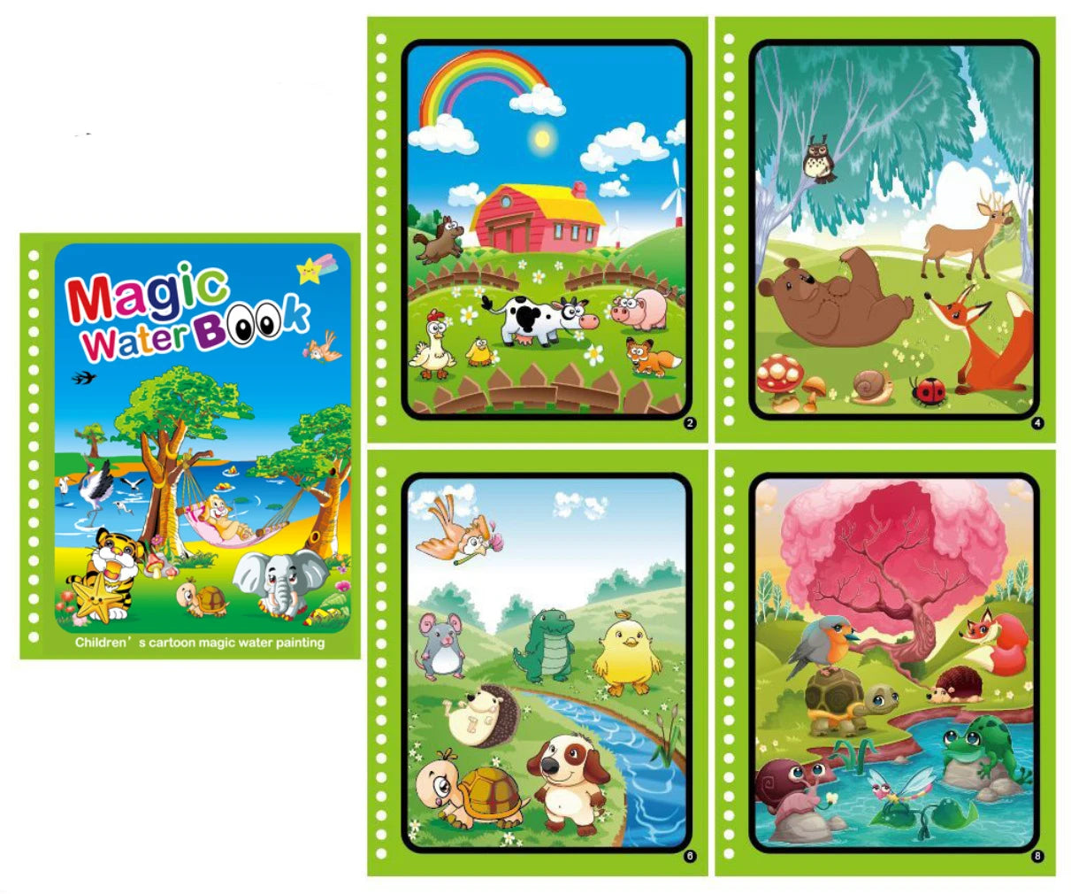 NEW Kids Magic Water Drawing Coloring Books - infant2eleven