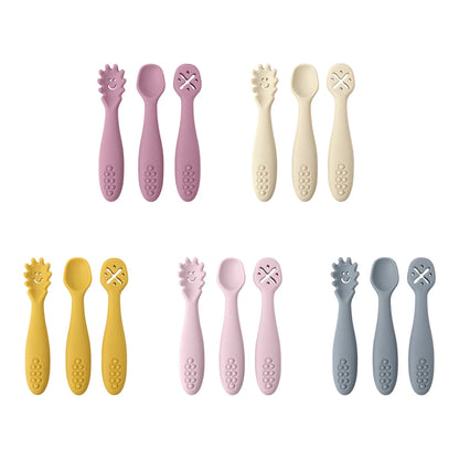 3PCS Baby Silicone Spoon Set - infant2eleven