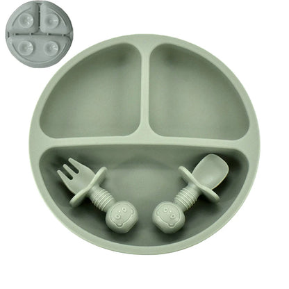 Cute Silicone Baby Plate Set - infant2eleven
