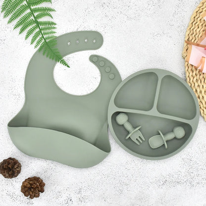 Cute Silicone Baby Plate Set - infant2eleven