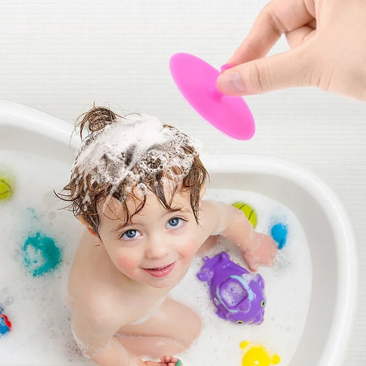 Soft Silicone Baby Shampoo Brush - infant2eleven