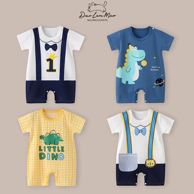 Summer Cartoon Baby Romper - infant2eleven
