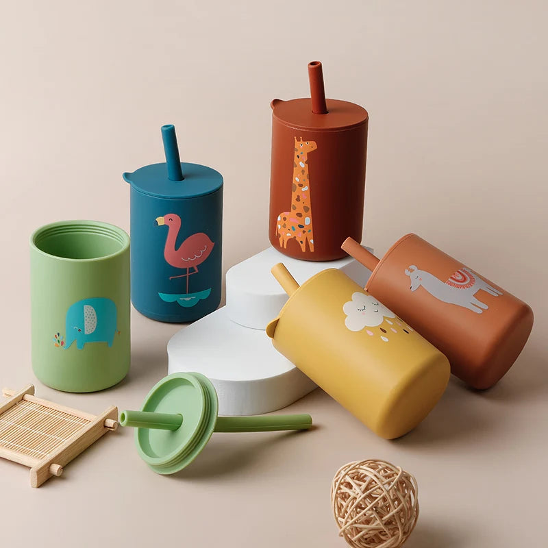 Silicone Baby Straw Cup - infant2eleven