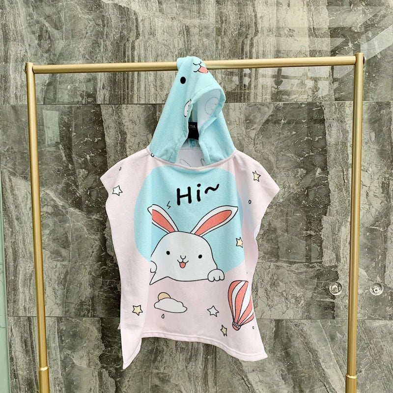 Cartoon Hooded Baby Bath Towel - infant2eleven