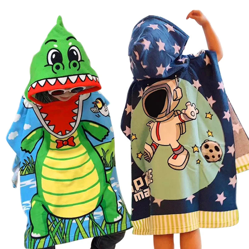 Cartoon Hooded Baby Bath Towel - infant2eleven