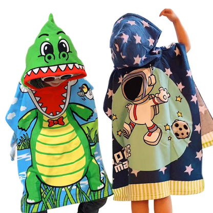 Cartoon Hooded Baby Bath Towel - infant2eleven