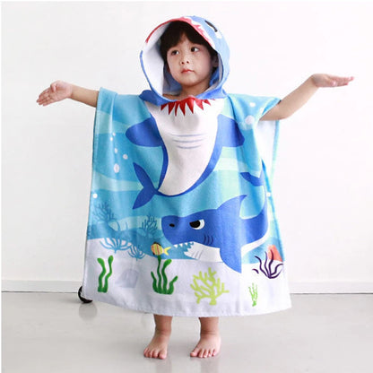 Cartoon Hooded Baby Bath Towel - infant2eleven