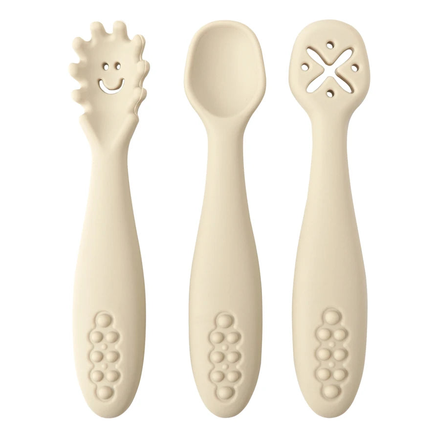 3PCS Baby Silicone Spoon Set - infant2eleven