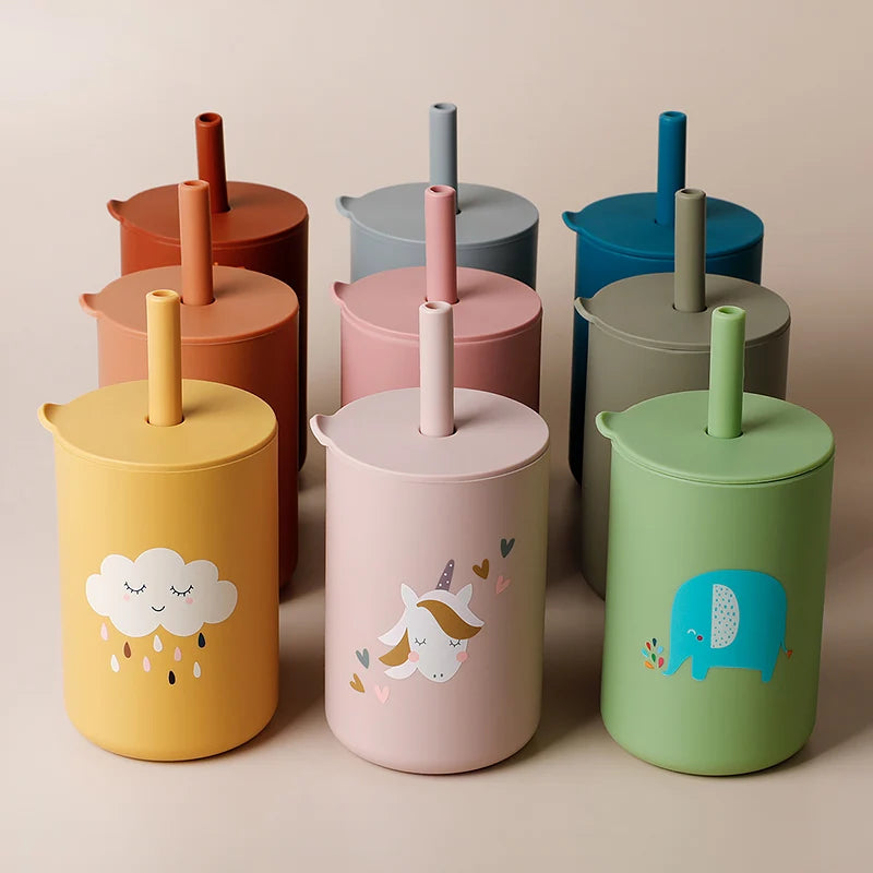 Silicone Baby Straw Cup - infant2eleven