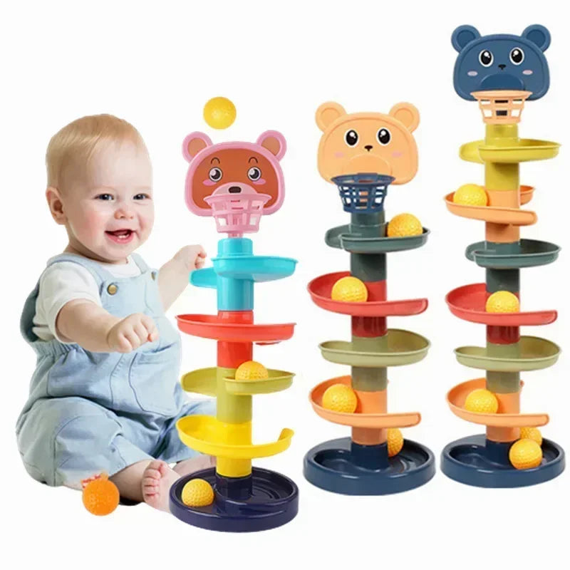 Baby Rolling Ball Track Tower - infant2eleven