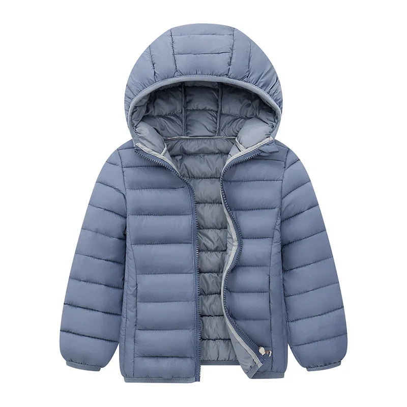 Lightweight Autumn Winter Coats with Hoodie... - infant2eleven