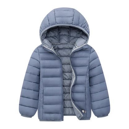 Lightweight Autumn Winter Coats with Hoodie... - infant2eleven