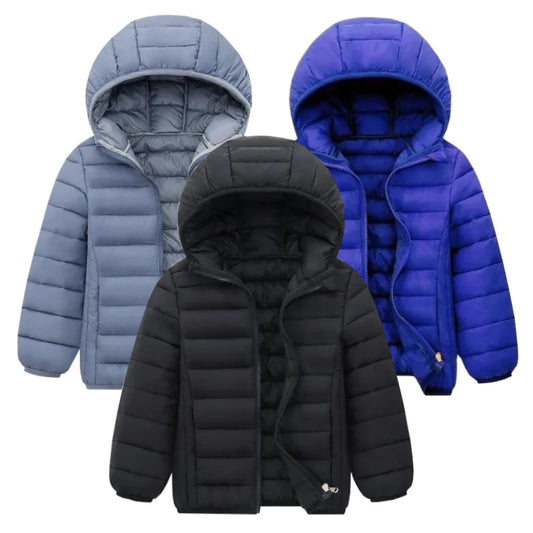 Lightweight Autumn Winter Coats with Hoodie... - infant2eleven