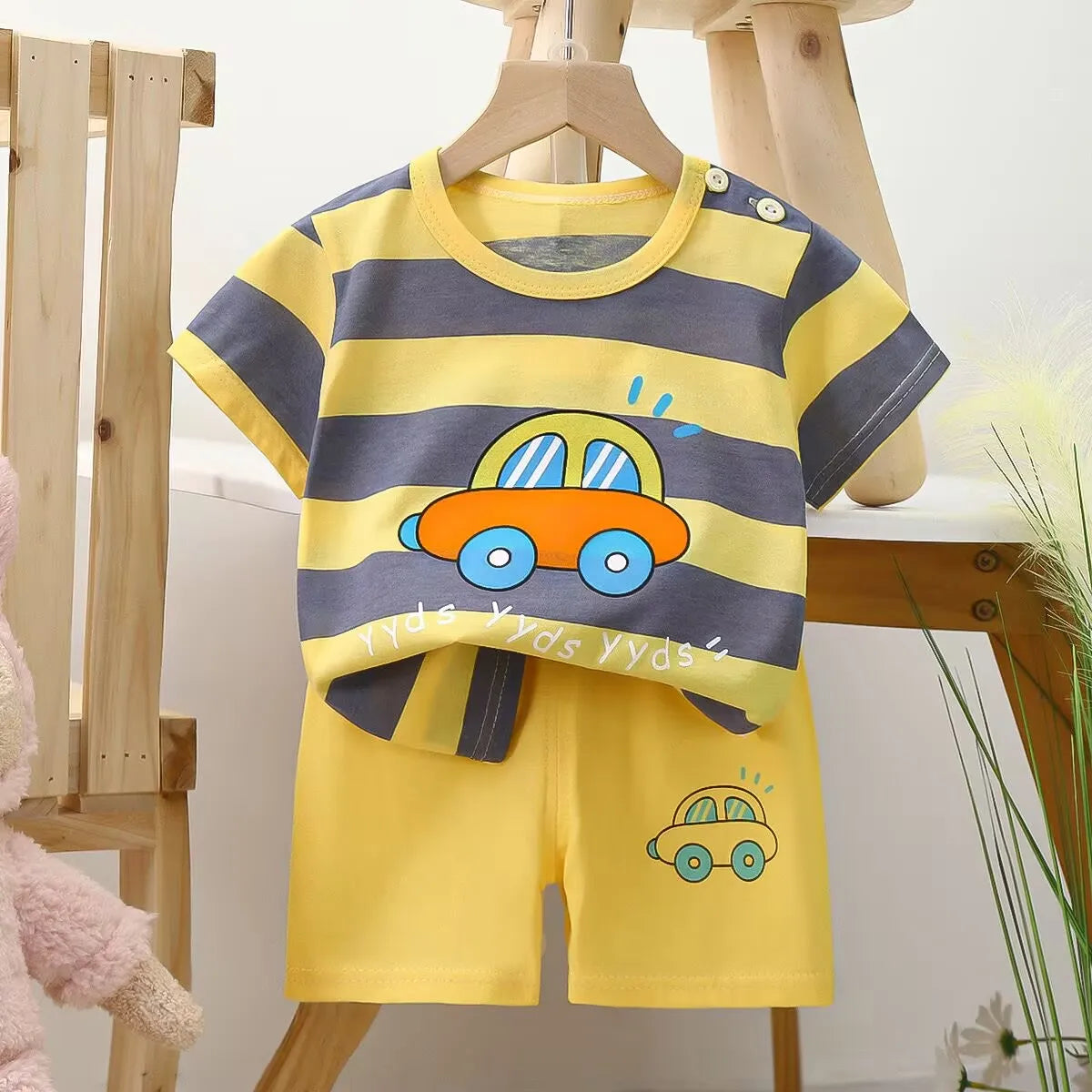 Summer Cartoon T-Shirt Set - infant2eleven