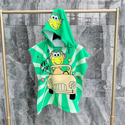 Cartoon Hooded Baby Bath Towel - infant2eleven