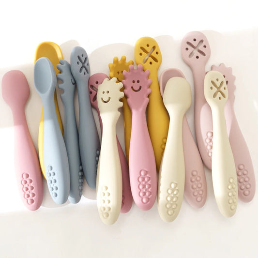 3PCS Baby Silicone Spoon Set - infant2eleven