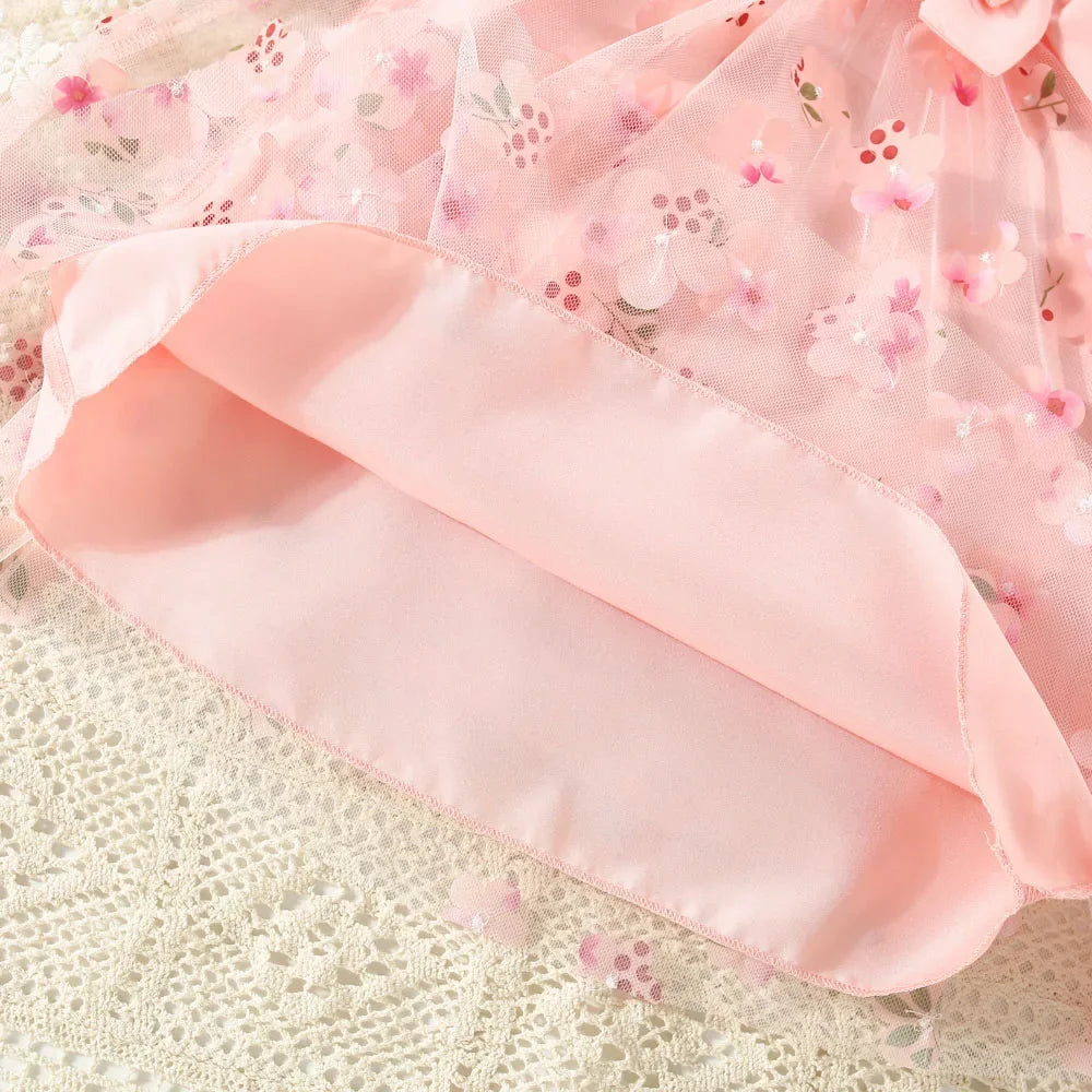 Summer Flower Bow Princess Dress - infant2eleven