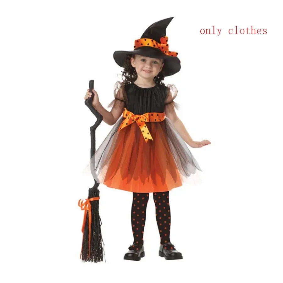 Girls Halloween Fantasy Vampire Costume (Long Tutu Gothic Dress) - infant2eleven