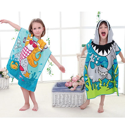 Cartoon Hooded Baby Bath Towel - infant2eleven