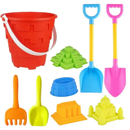 9PCS Outdoor Sand Beach Castle Bucket Set - infant2eleven