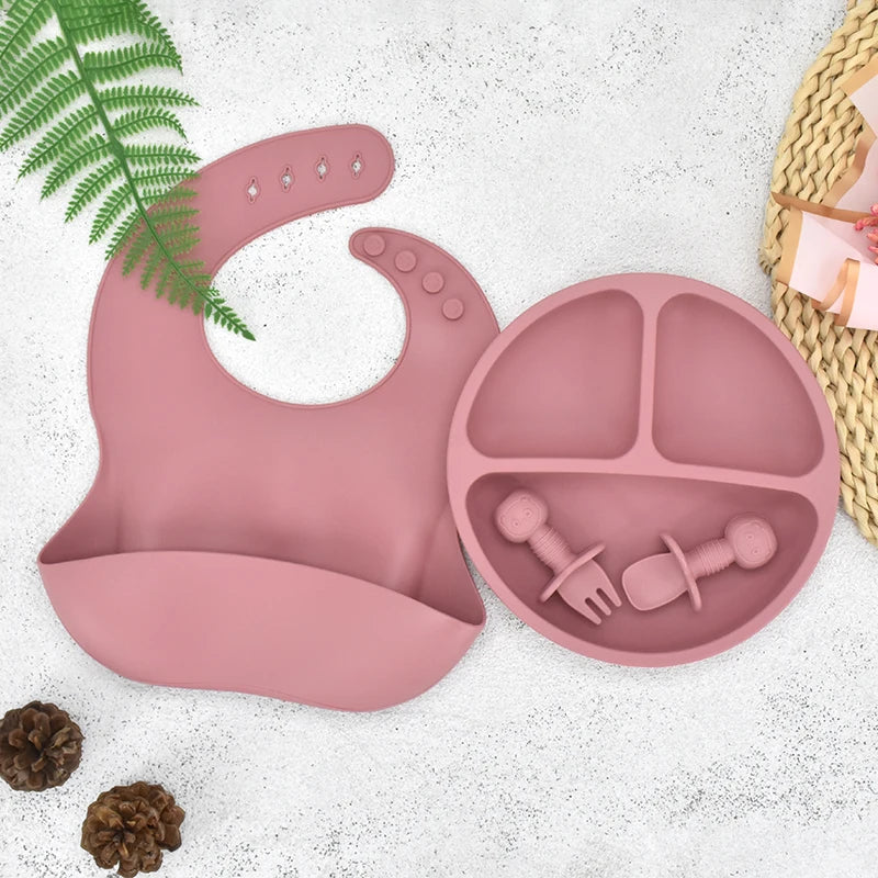 Cute Silicone Baby Plate Set - infant2eleven