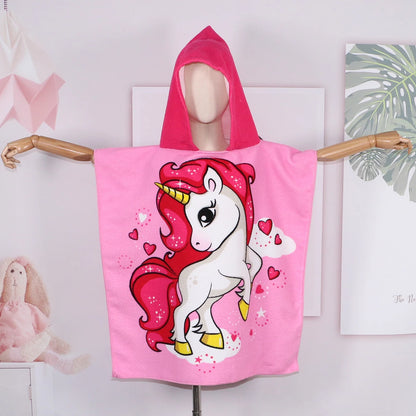 Cartoon Hooded Baby Bath Towel - infant2eleven