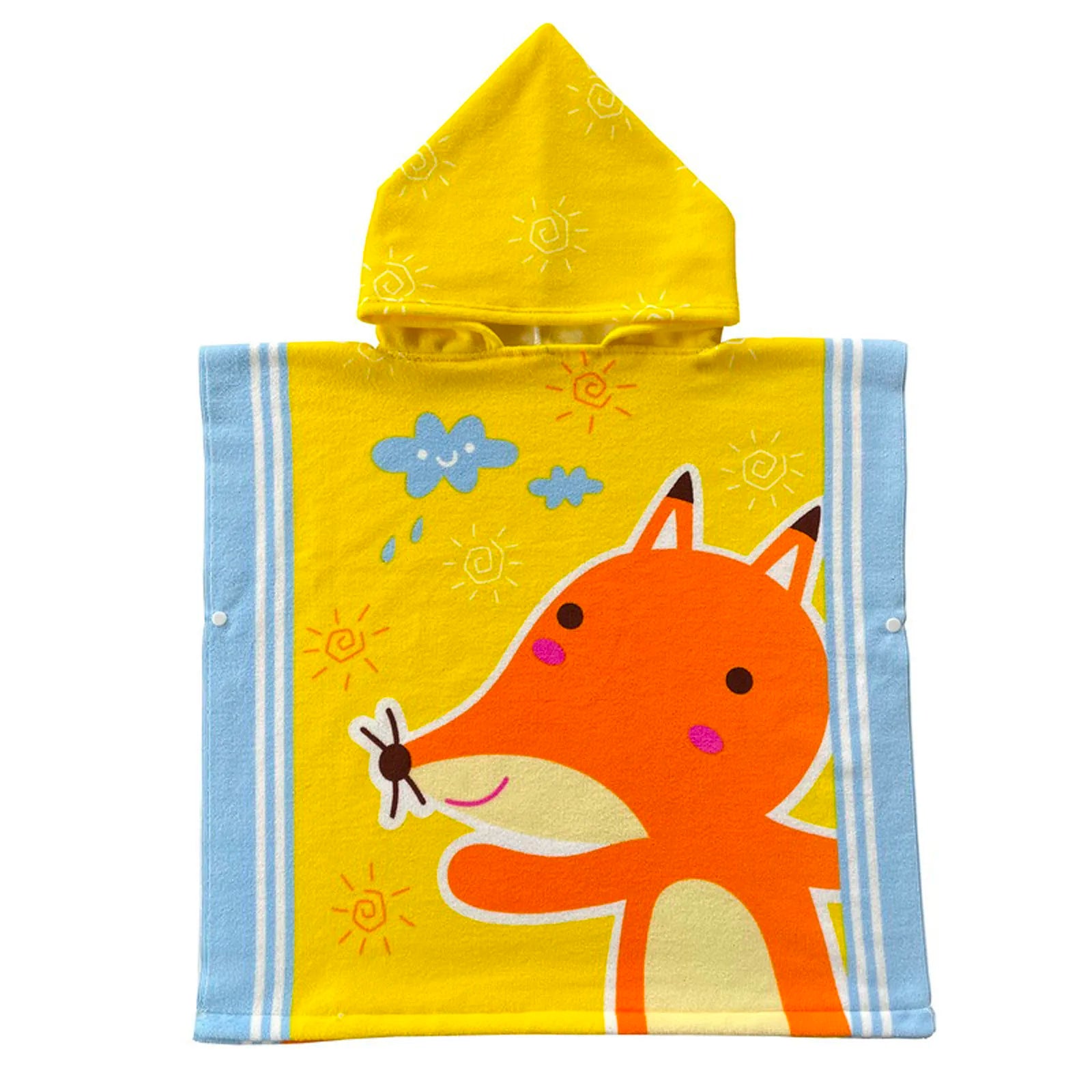 Cartoon Hooded Baby Bath Towel - infant2eleven