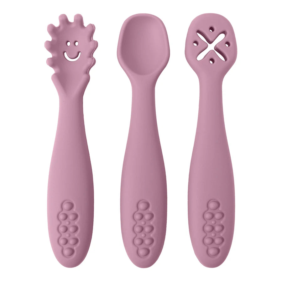3PCS Baby Silicone Spoon Set - infant2eleven