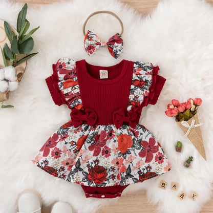 Summer Baby Girl Striped Dress Set - infant2eleven