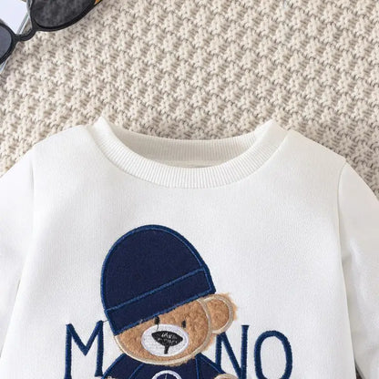 Winter Embroidered Cartoon Long Sleeve Two Piece Set - infant2eleven